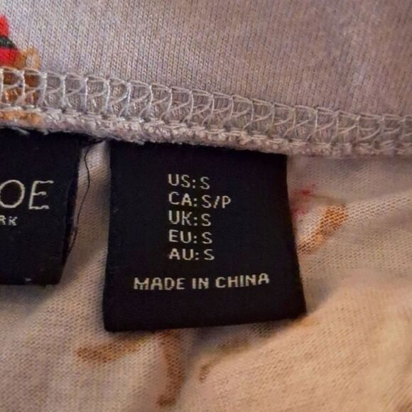 Rachel Zoe Womens Pull On Pajama Pants Soft Drawstring Holiday Kitties Small - Picture 4 of 5